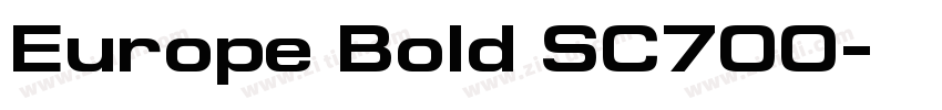 Europe Bold SC700字体转换